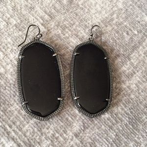 Gunmetal black Kendra Scott earrings